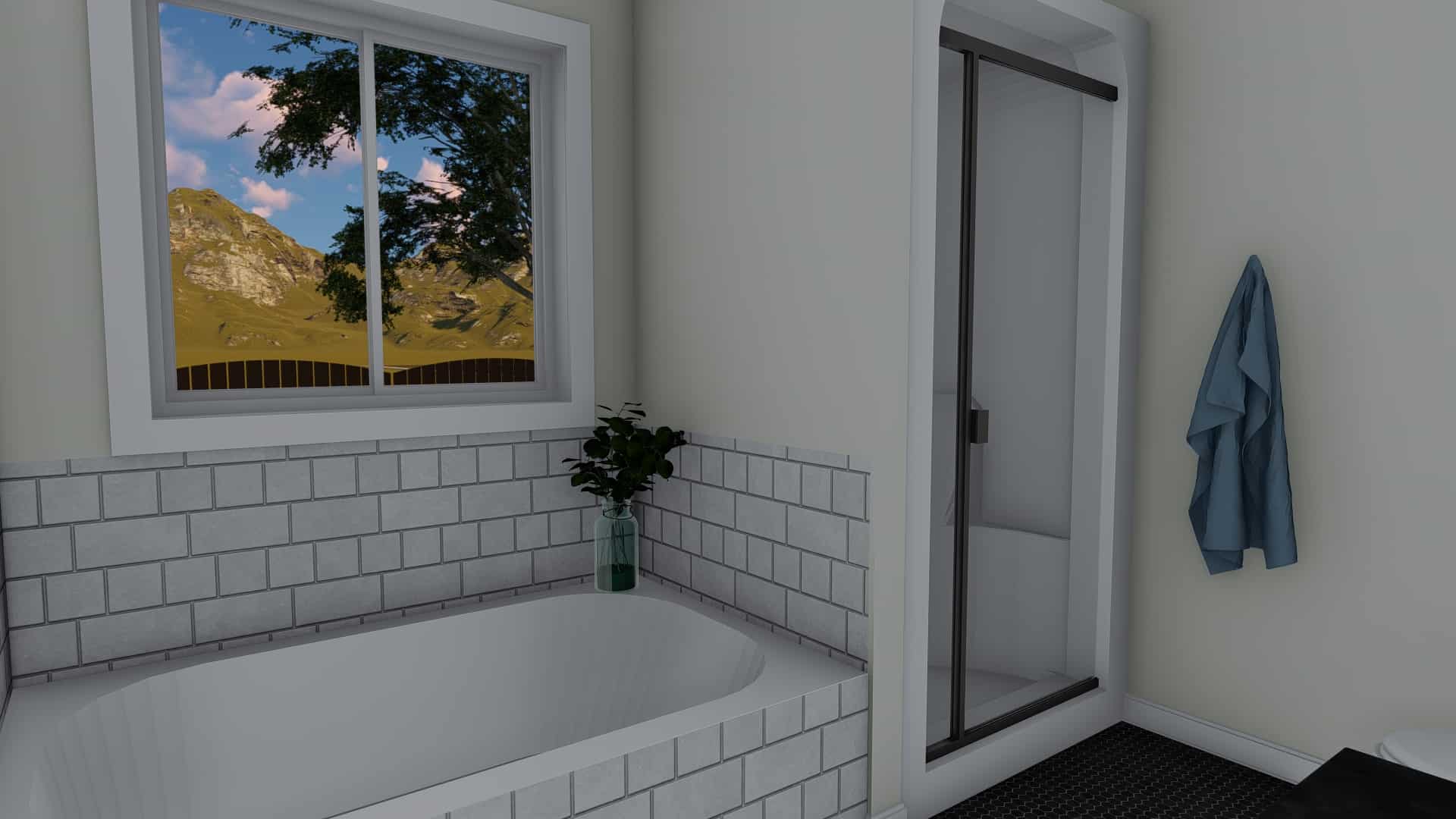 Bathroom of this 5-Bedroom, 1898 Sq Ft Plan - 187-1135