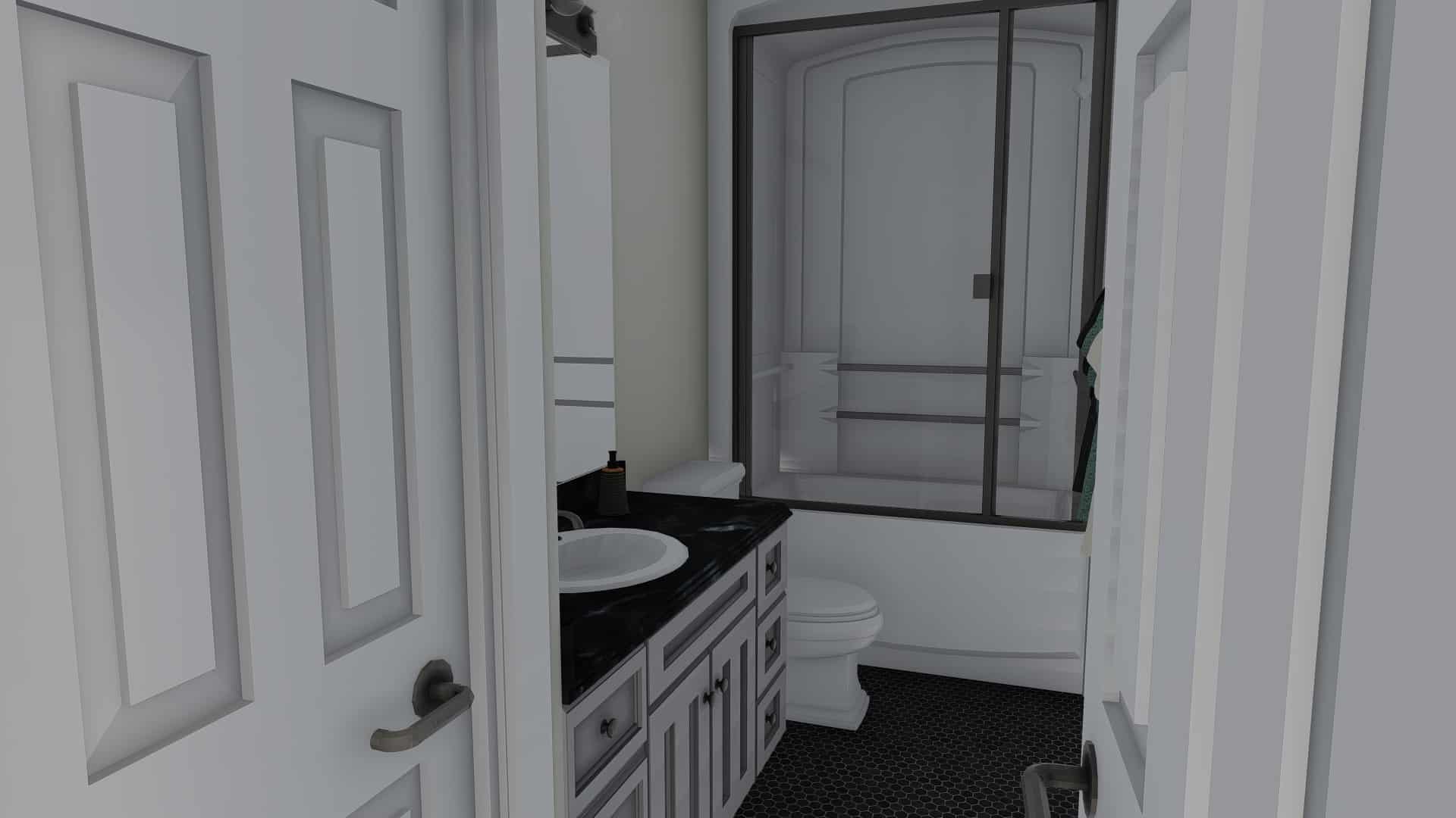 Bathroom of this 5-Bedroom, 1898 Sq Ft Plan - 187-1135