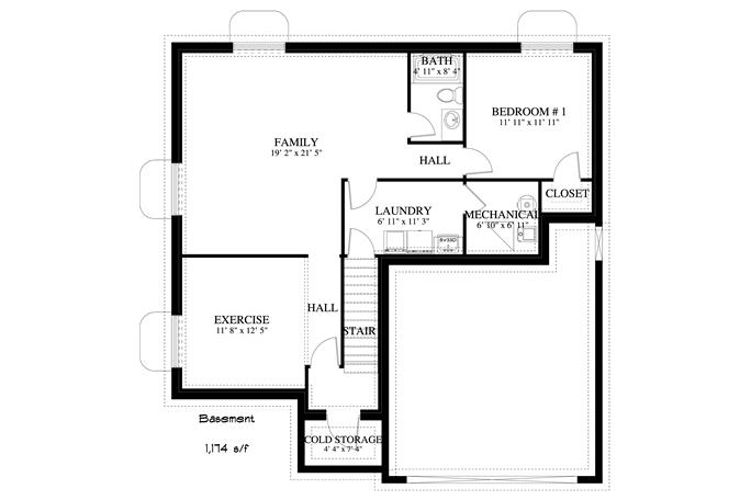 Rustic Home Plan - 4-5 Bedrm, 2.5-3.5 Bath, 2587 Sq Ft - #187-1137