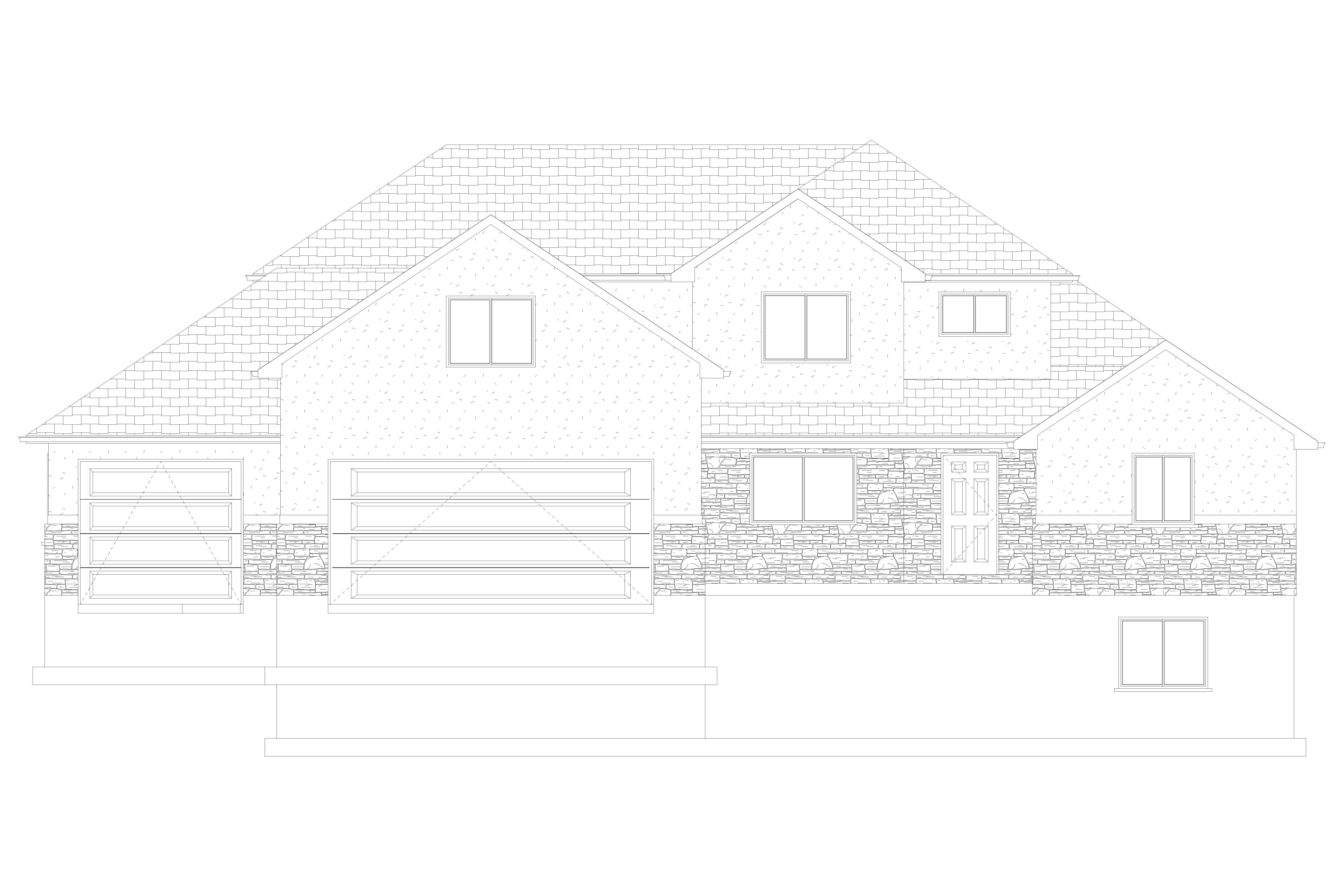 Home Plan Front Elevation of this 6-Bedroom,2591 Sq Ft Plan -187-1139