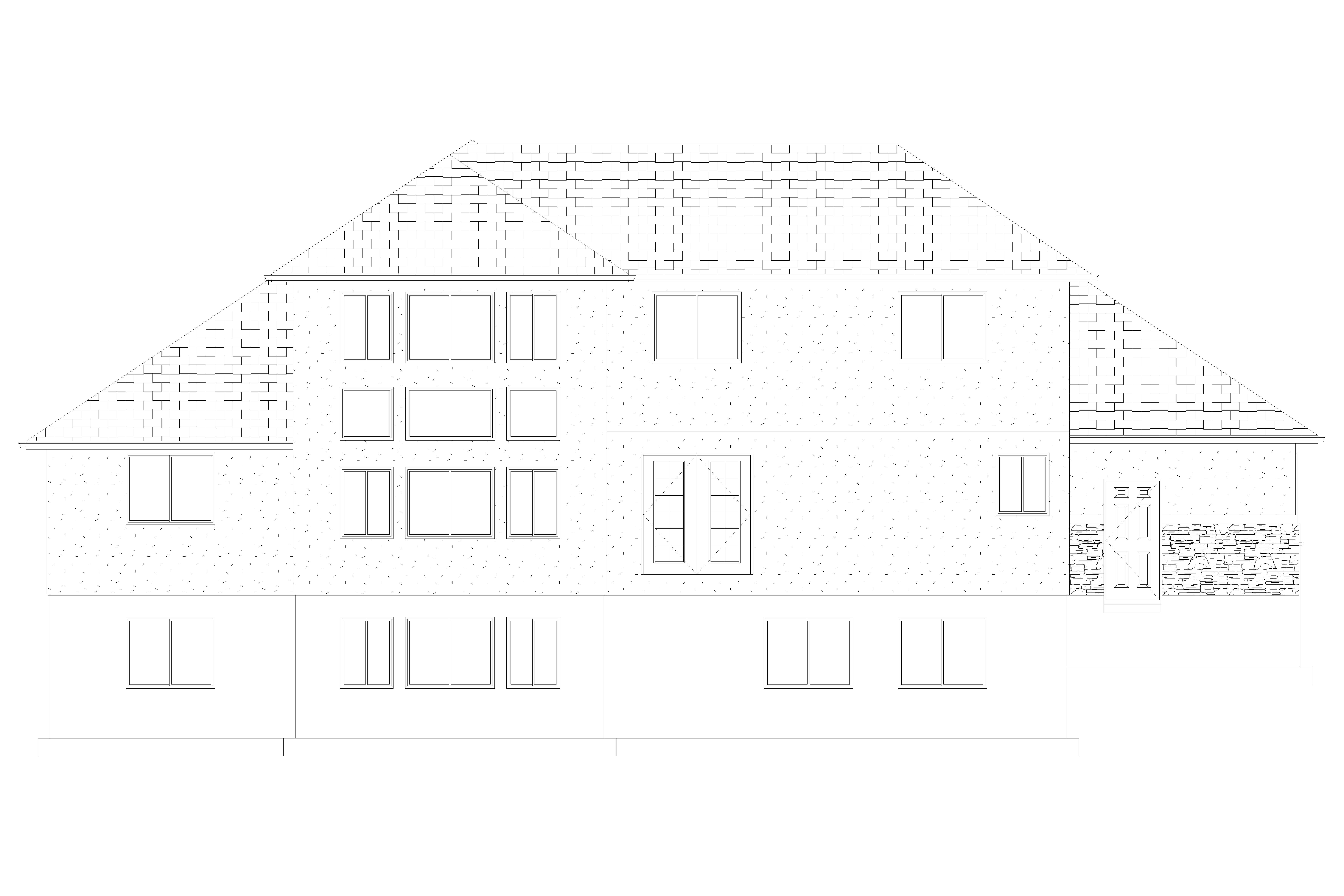 Home Plan Rear Elevation of this 6-Bedroom,2591 Sq Ft Plan -187-1139