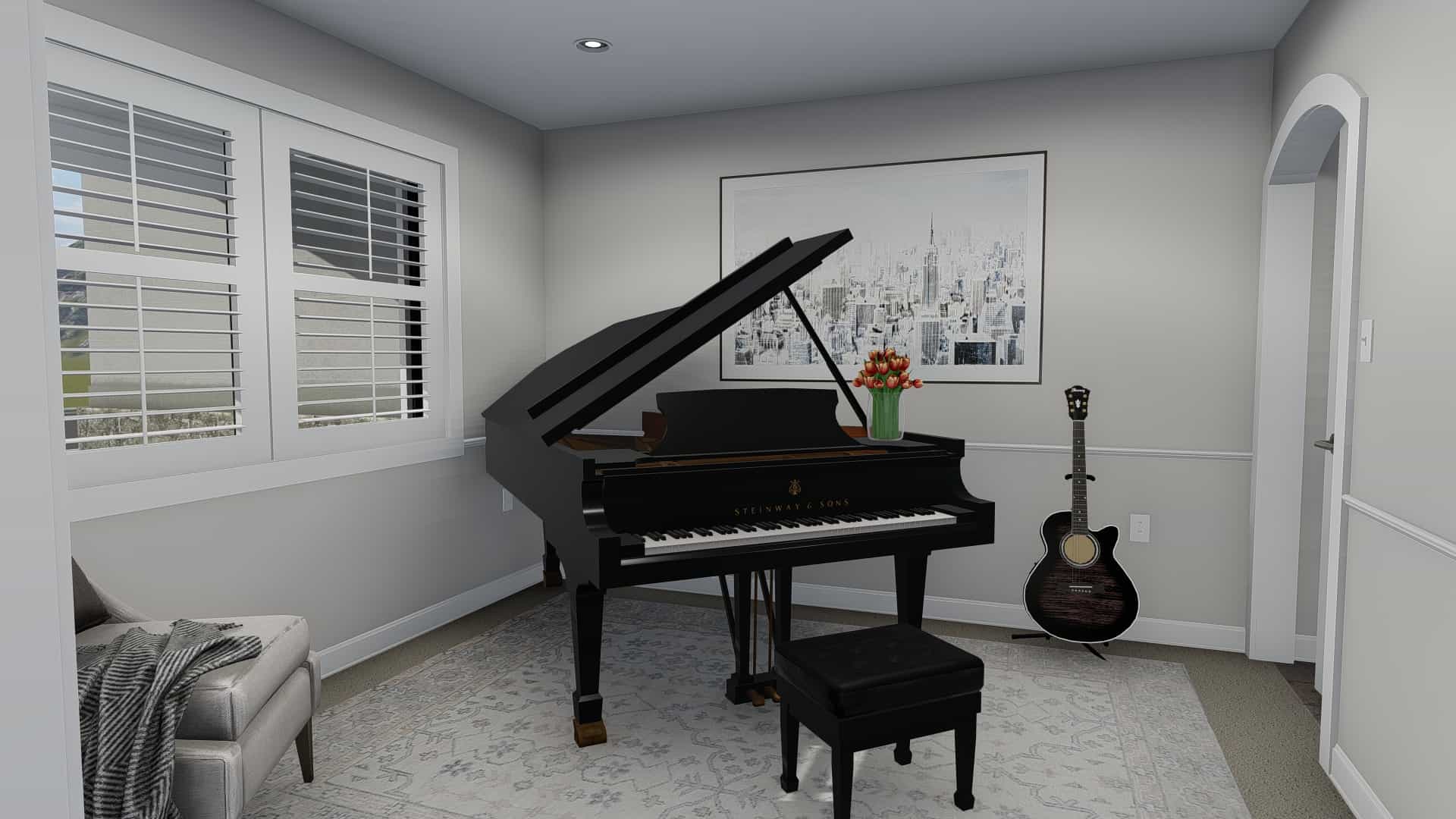 Family Room of this 6-Bedroom, 2591 Sq Ft Plan - 187-1139