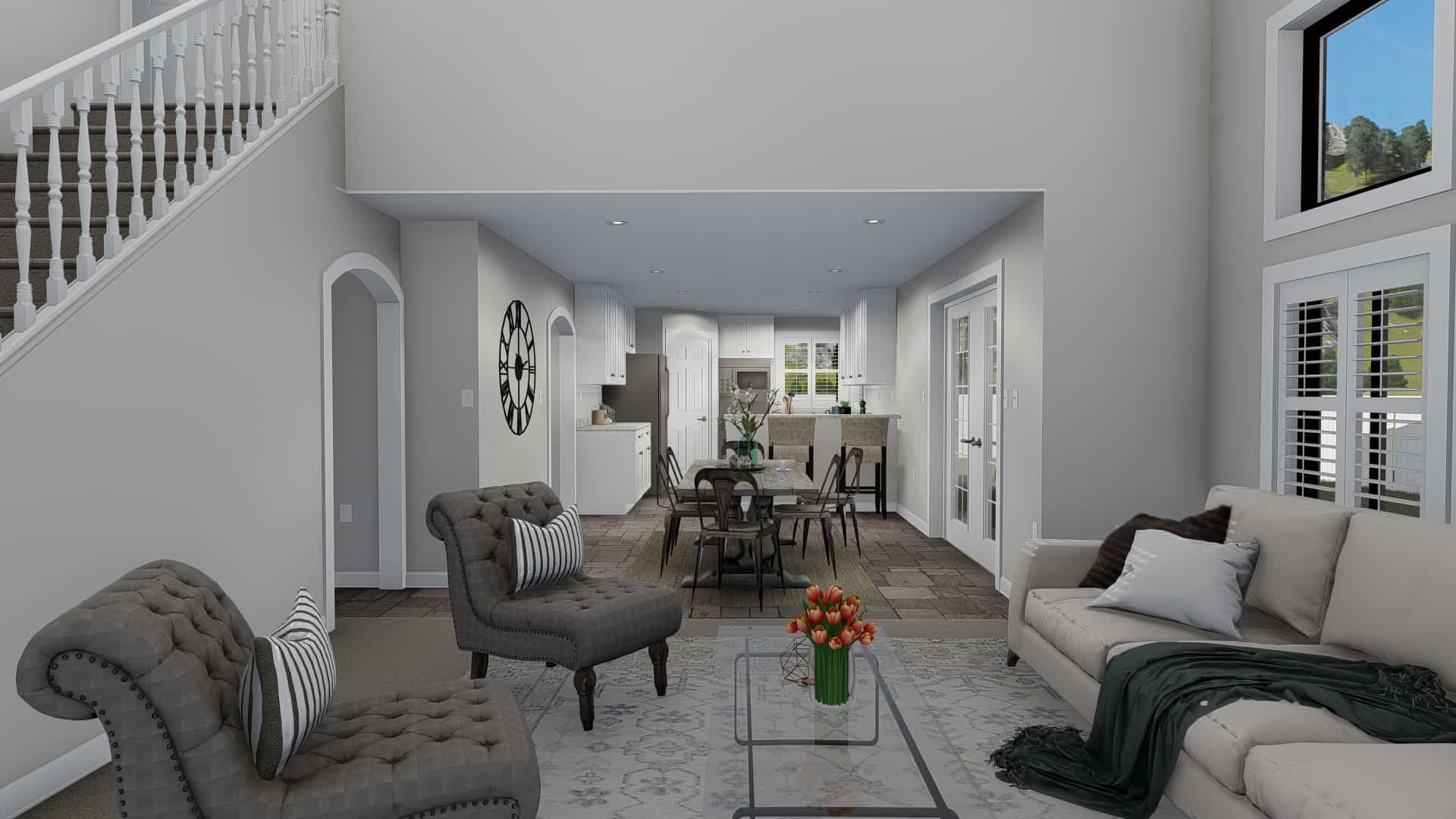 Family Room of this 6-Bedroom, 2591 Sq Ft Plan - 187-1139