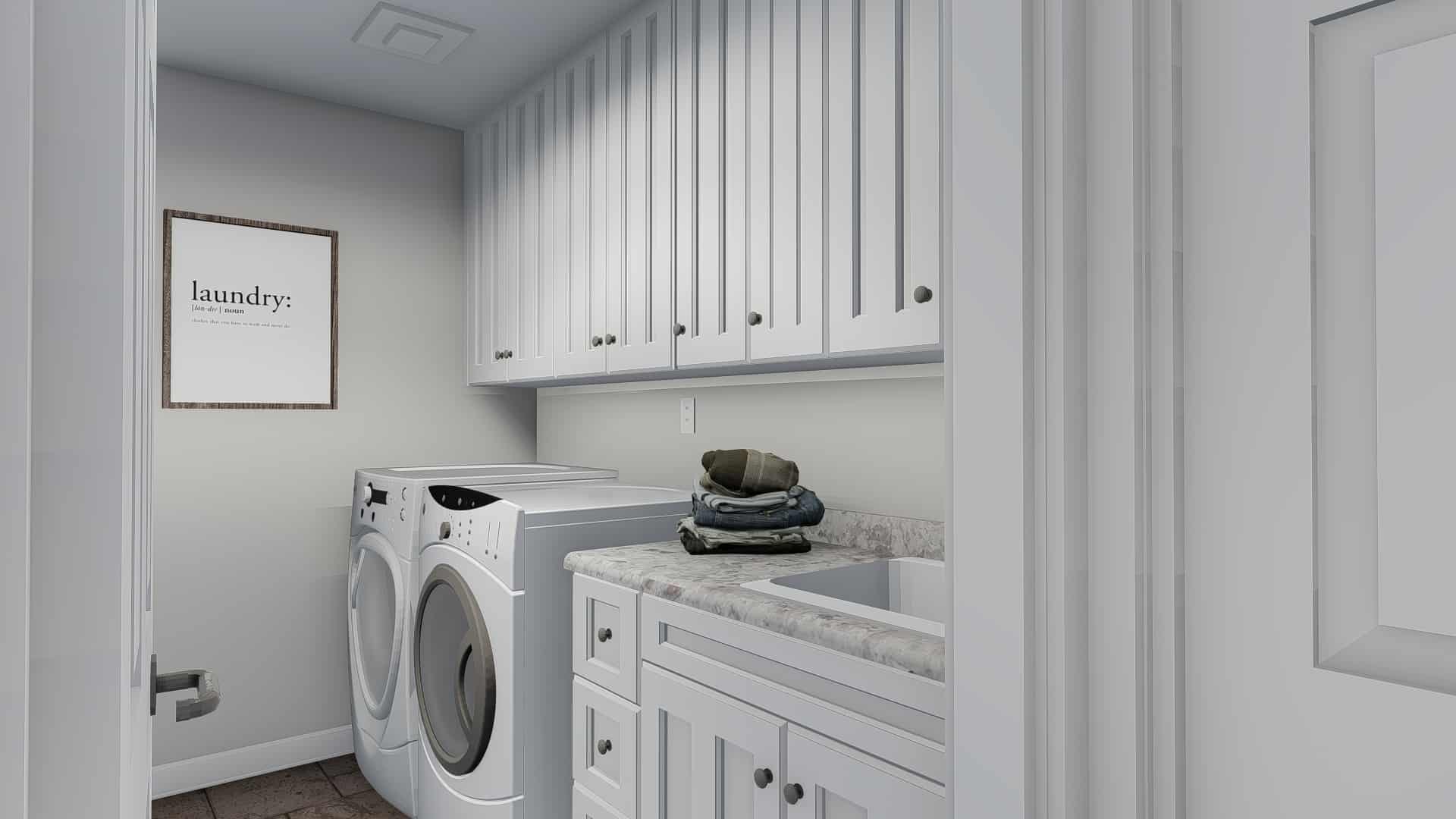 Laundry Room of this 6-Bedroom, 2591 Sq Ft Plan - 187-1139