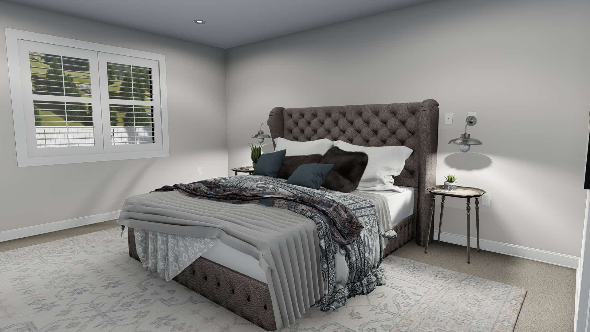 Bedroom of this 6-Bedroom, 2591 Sq Ft Plan - 187-1139