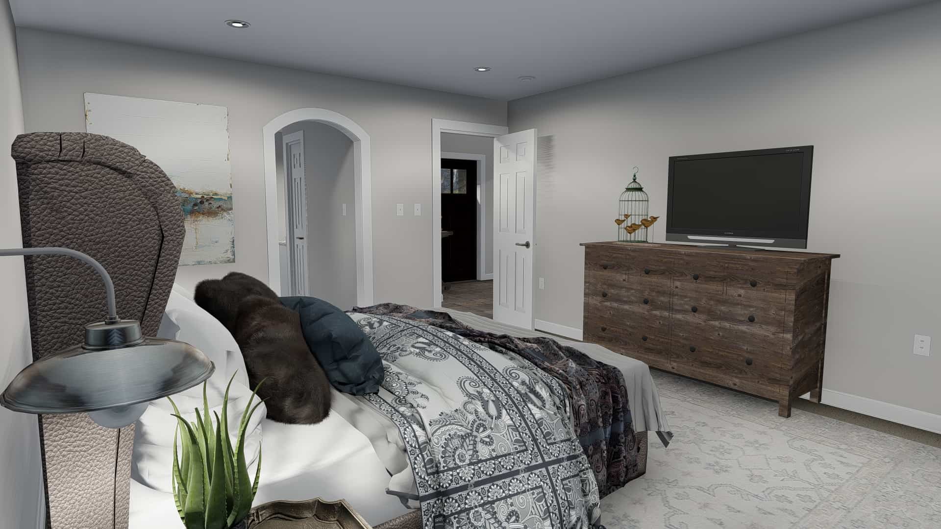 Bedroom of this 6-Bedroom, 2591 Sq Ft Plan - 187-1139