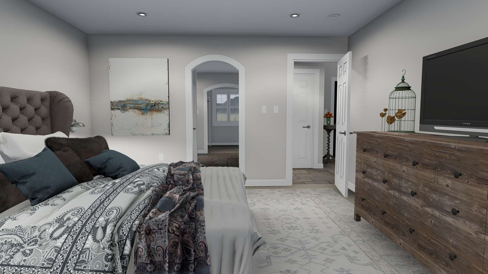 Bedroom of this 6-Bedroom, 2591 Sq Ft Plan - 187-1139