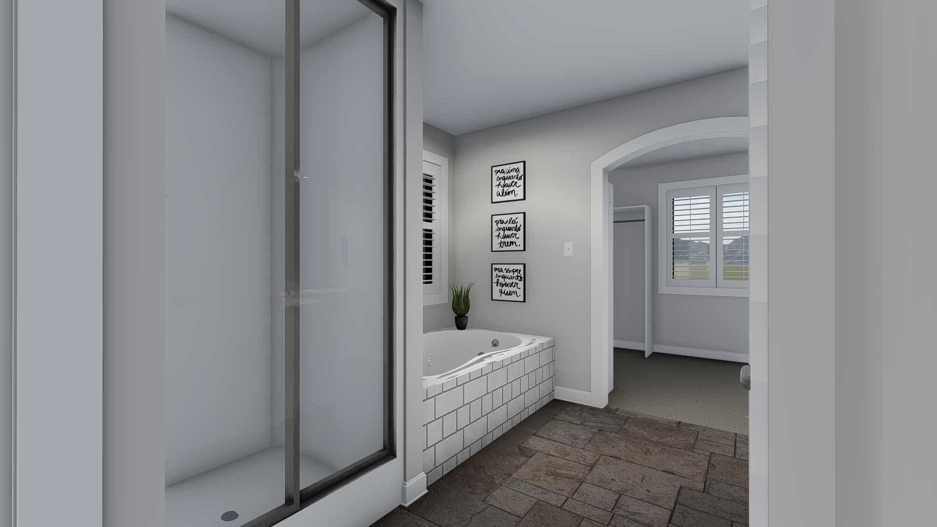 Master Bathroom of this 6-Bedroom, 2591 Sq Ft Plan - 187-1139