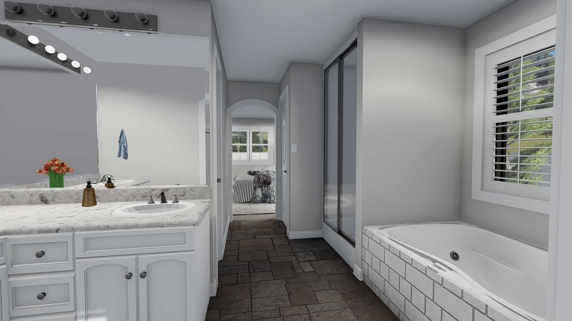 Bathroom of this 6-Bedroom, 2591 Sq Ft Plan - 187-1139