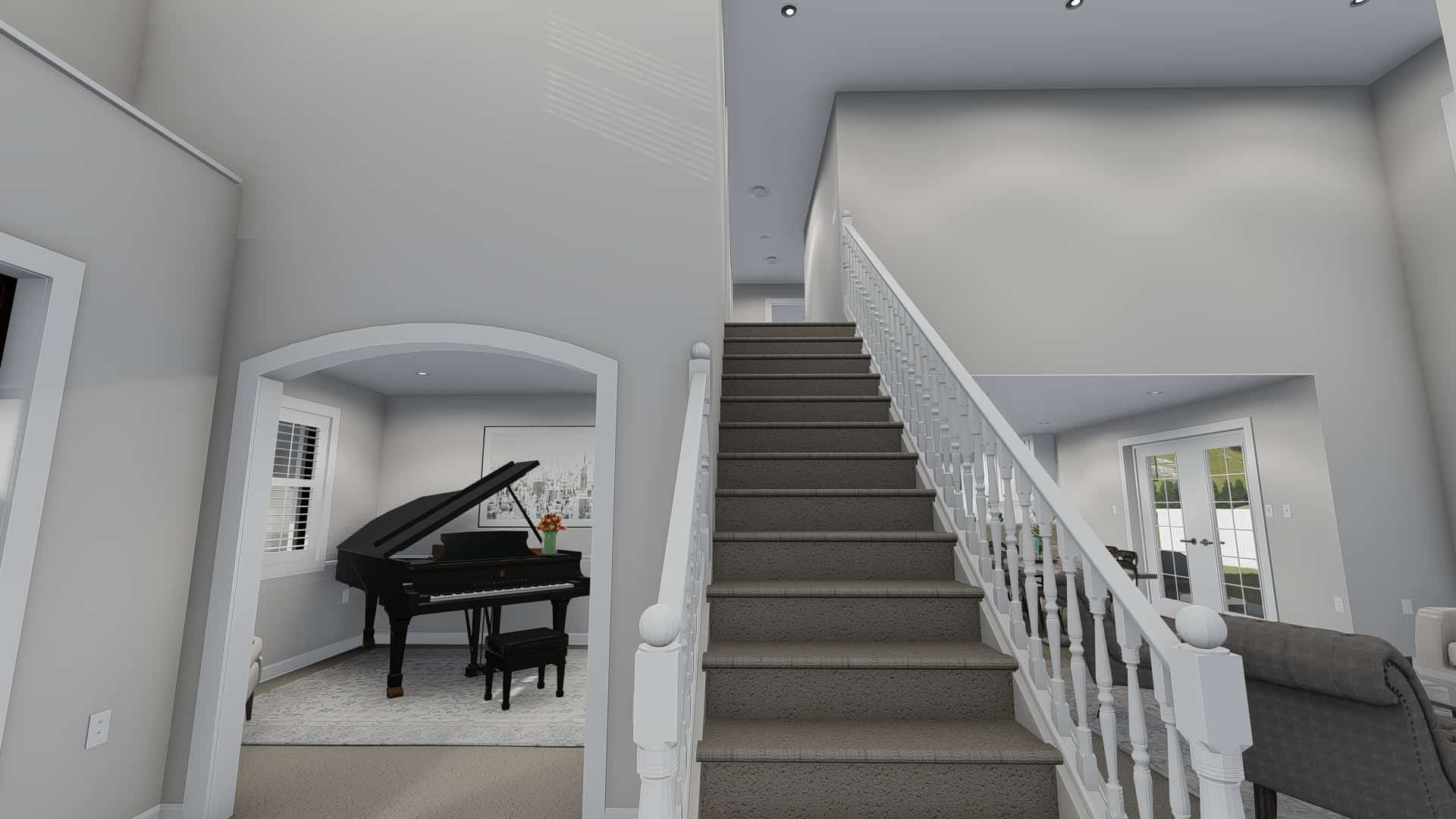 Stairs of this 6-Bedroom, 2591 Sq Ft Plan - 187-1139
