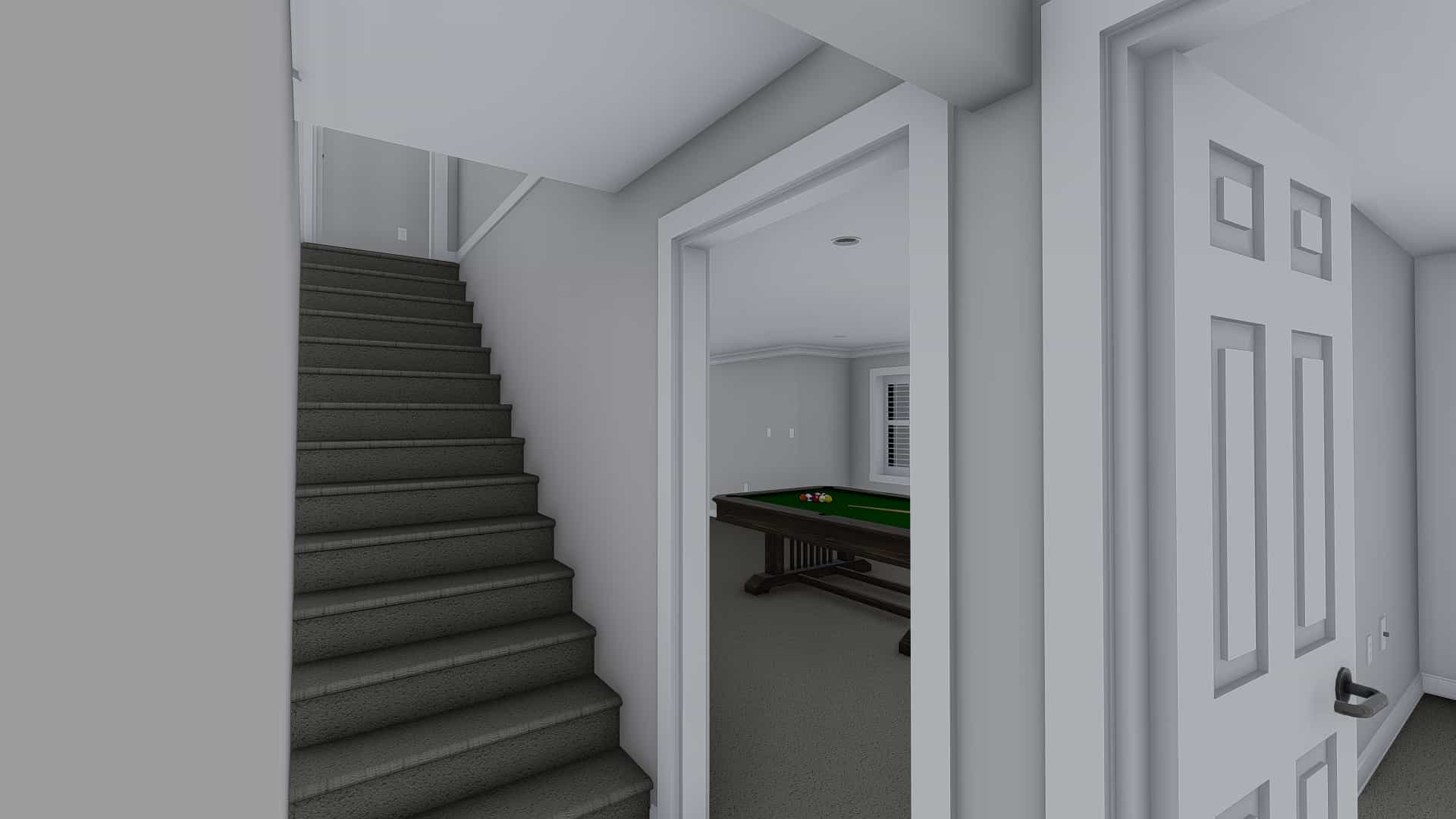 Entry Hall: Staircase of this 6-Bedroom, 2591 Sq Ft Plan - 187-1139