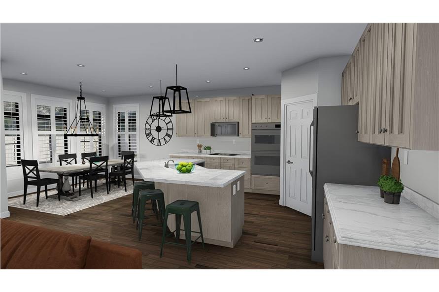Kitchen of this 3-Bedroom, 2050 Sq Ft Plan - 187-1141