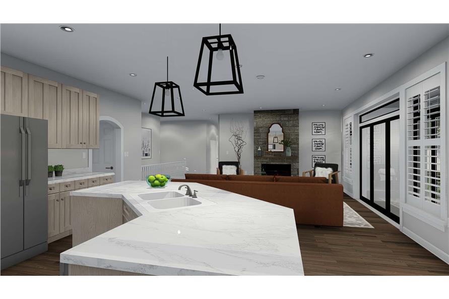 Kitchen of this 3-Bedroom, 2050 Sq Ft Plan - 187-1141