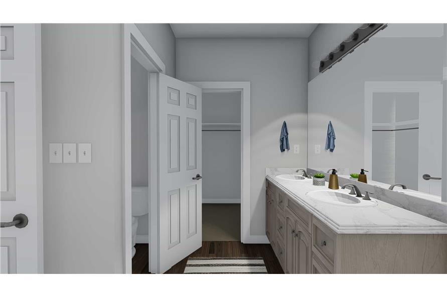 187-1141: Home Plan Rendering-Master Bathroom