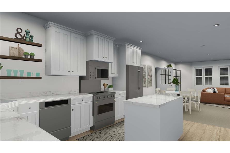 Kitchen of this 4-Bedroom, 3821 Sq Ft Plan - 187-1142