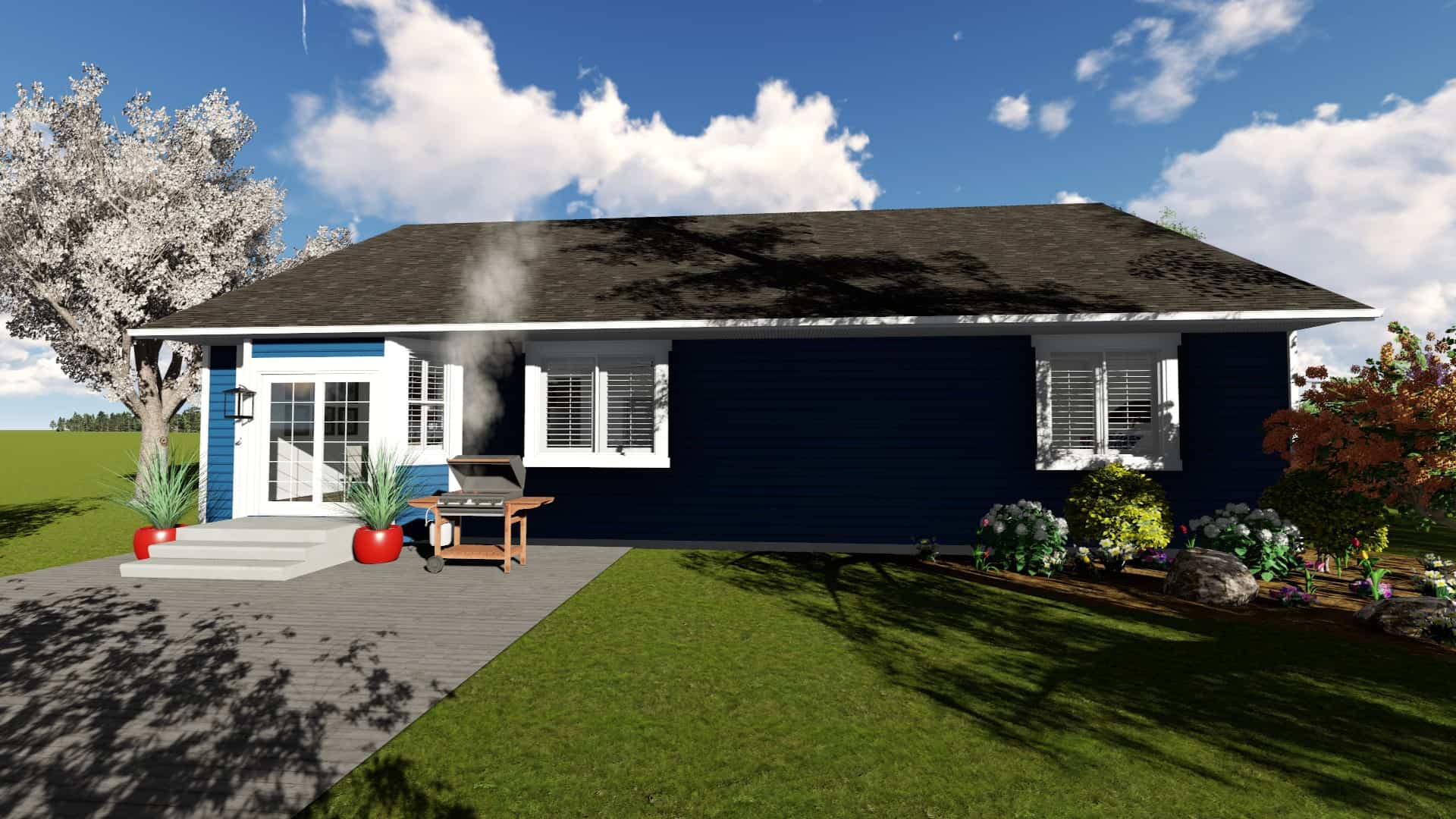 Front View of this 7-Bedroom, 1709 Sq Ft Plan - 187-1148