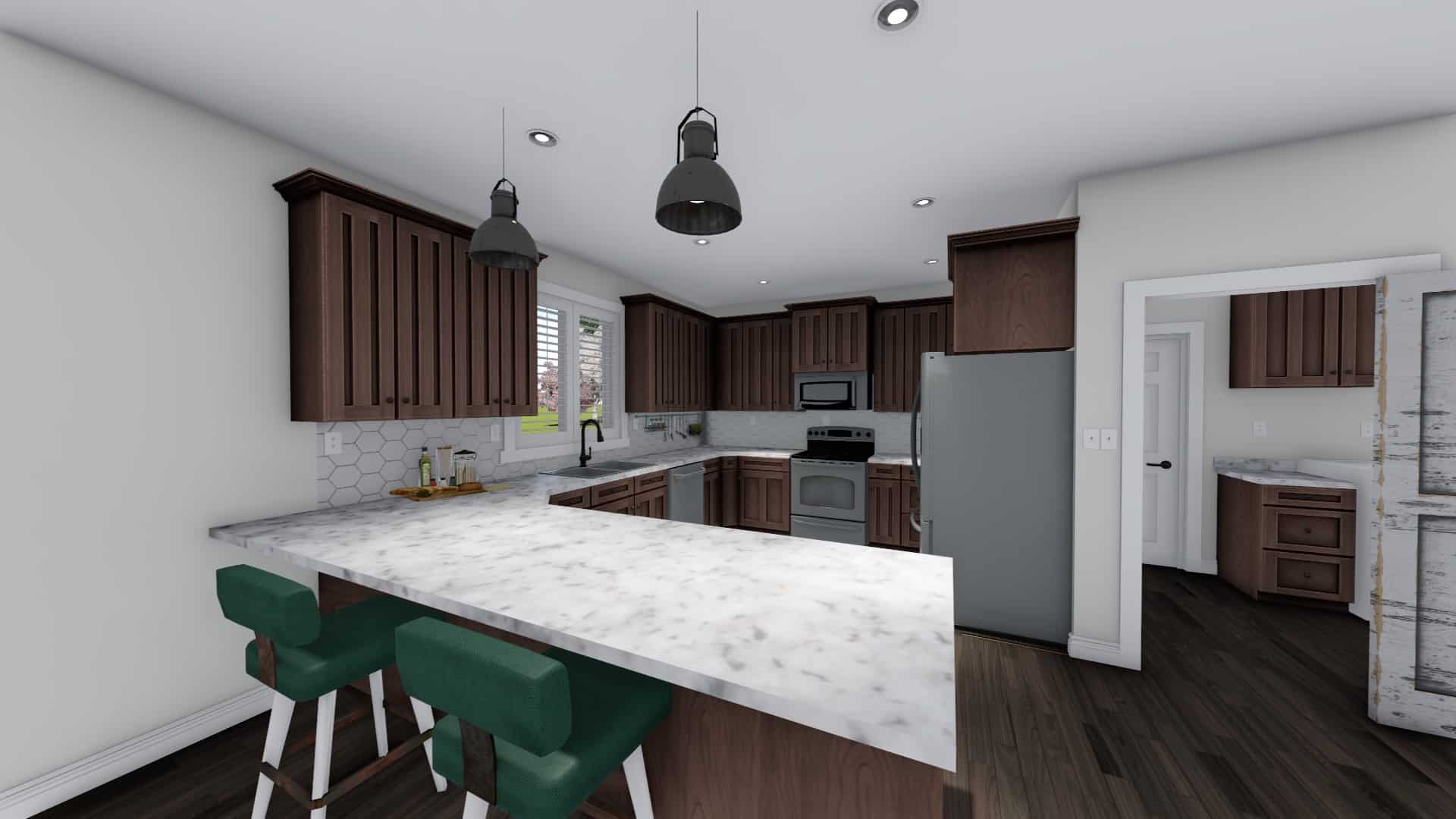 Kitchen of this 7-Bedroom, 1709 Sq Ft Plan - 187-1148