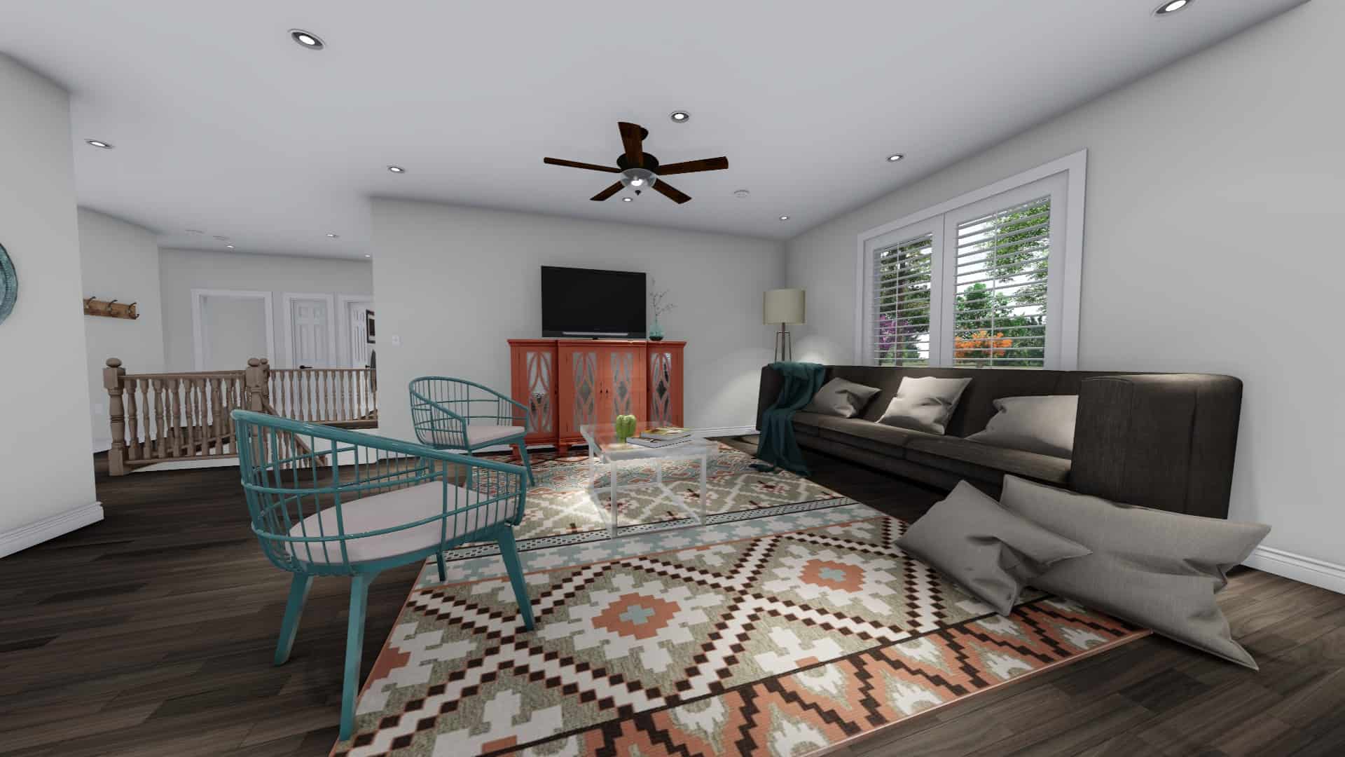 Family Room of this 7-Bedroom, 1709 Sq Ft Plan - 187-1148