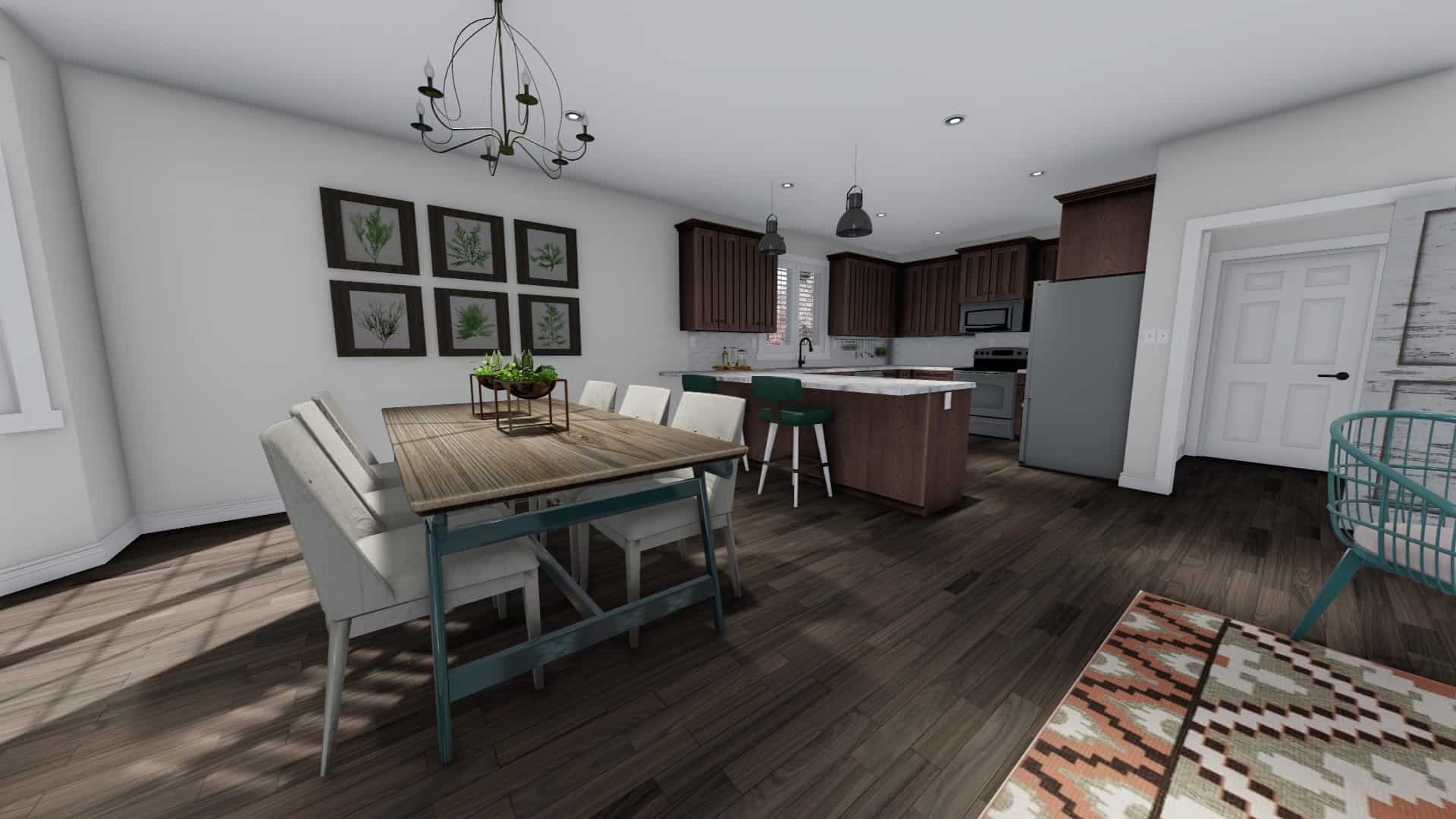 Kitchen of this 7-Bedroom, 1709 Sq Ft Plan - 187-1148