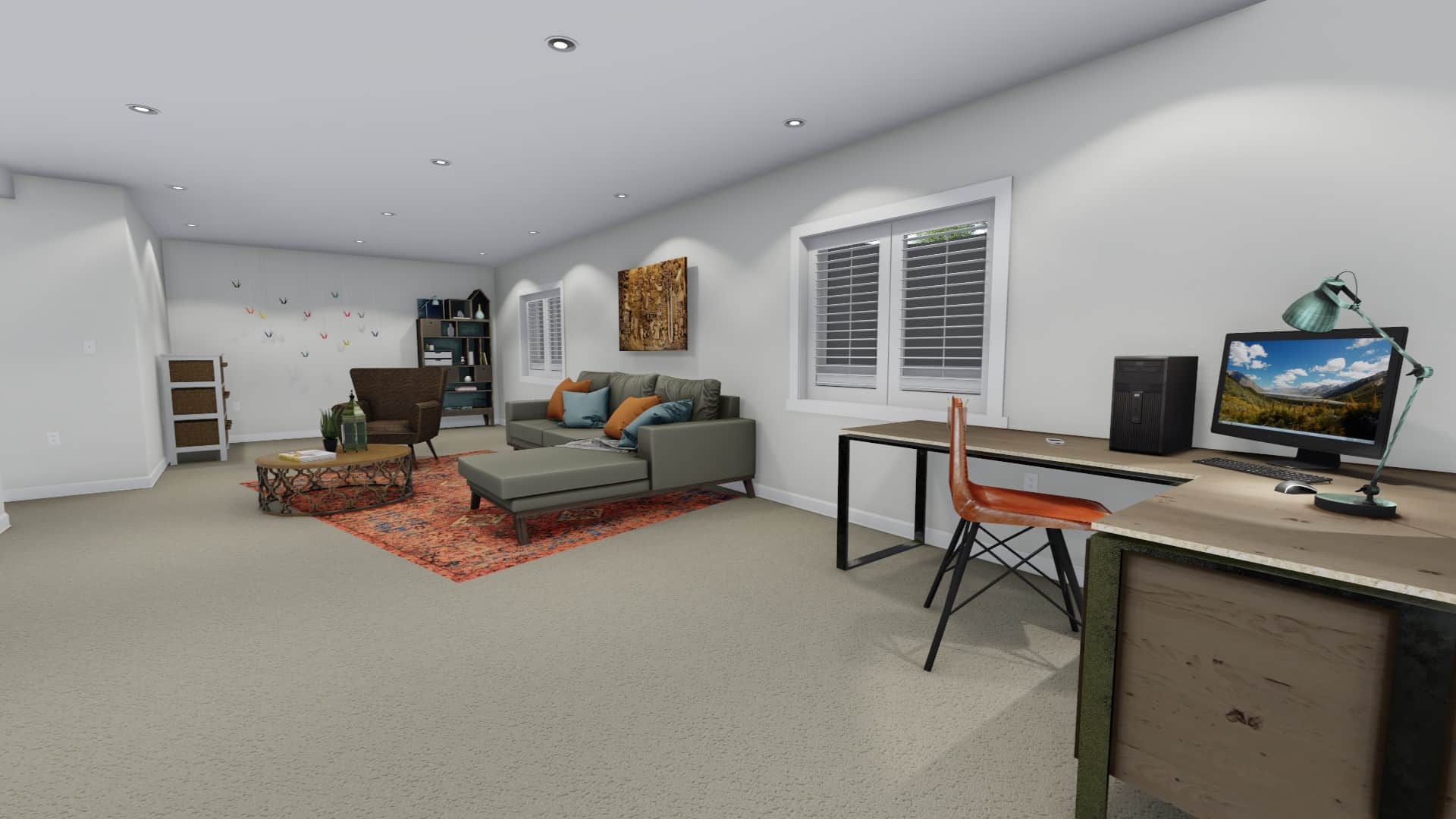 Family Room of this 7-Bedroom, 1709 Sq Ft Plan - 187-1148