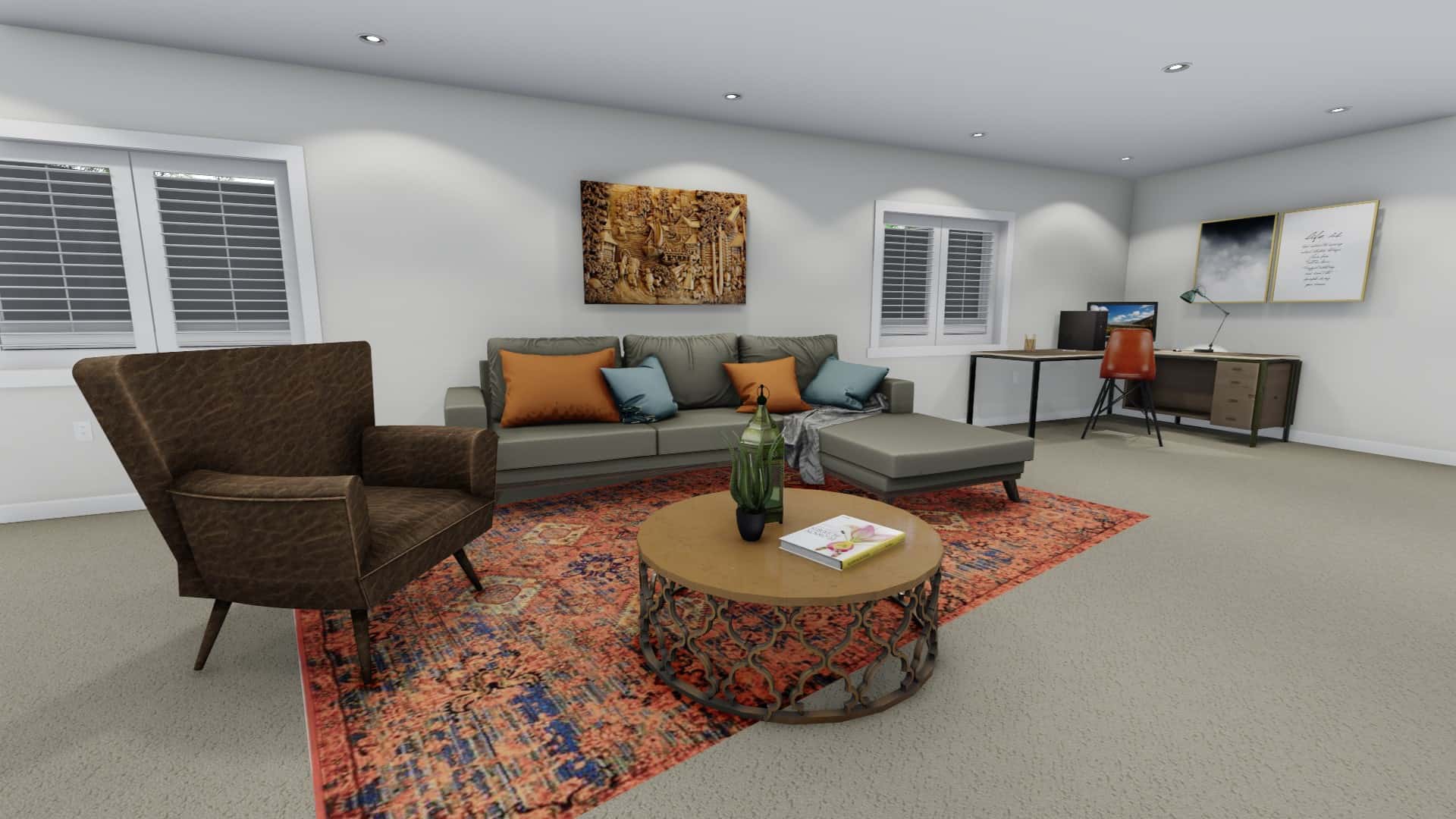 Family Room of this 7-Bedroom, 1709 Sq Ft Plan - 187-1148