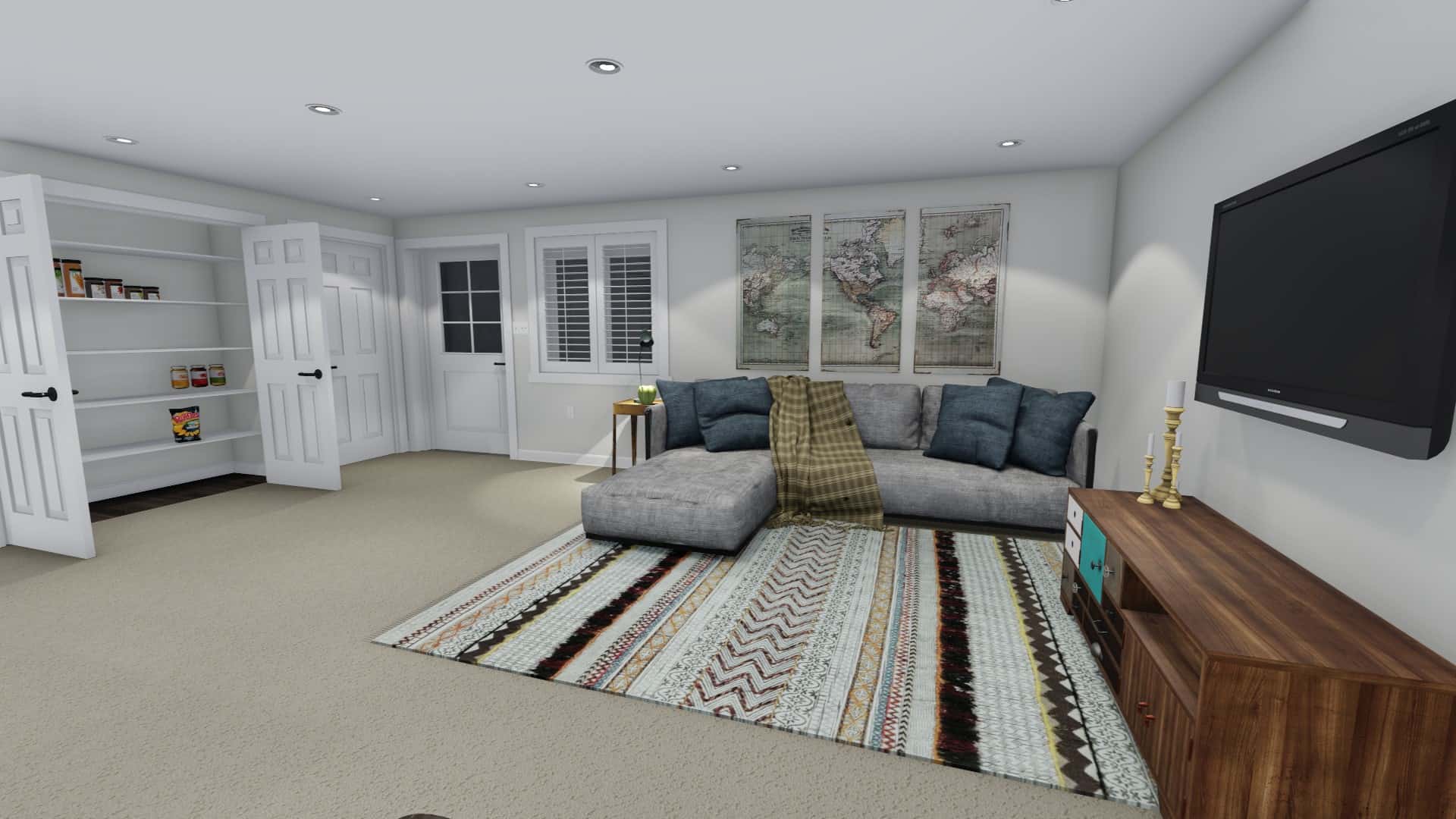 Family Room of this 7-Bedroom, 1709 Sq Ft Plan - 187-1148