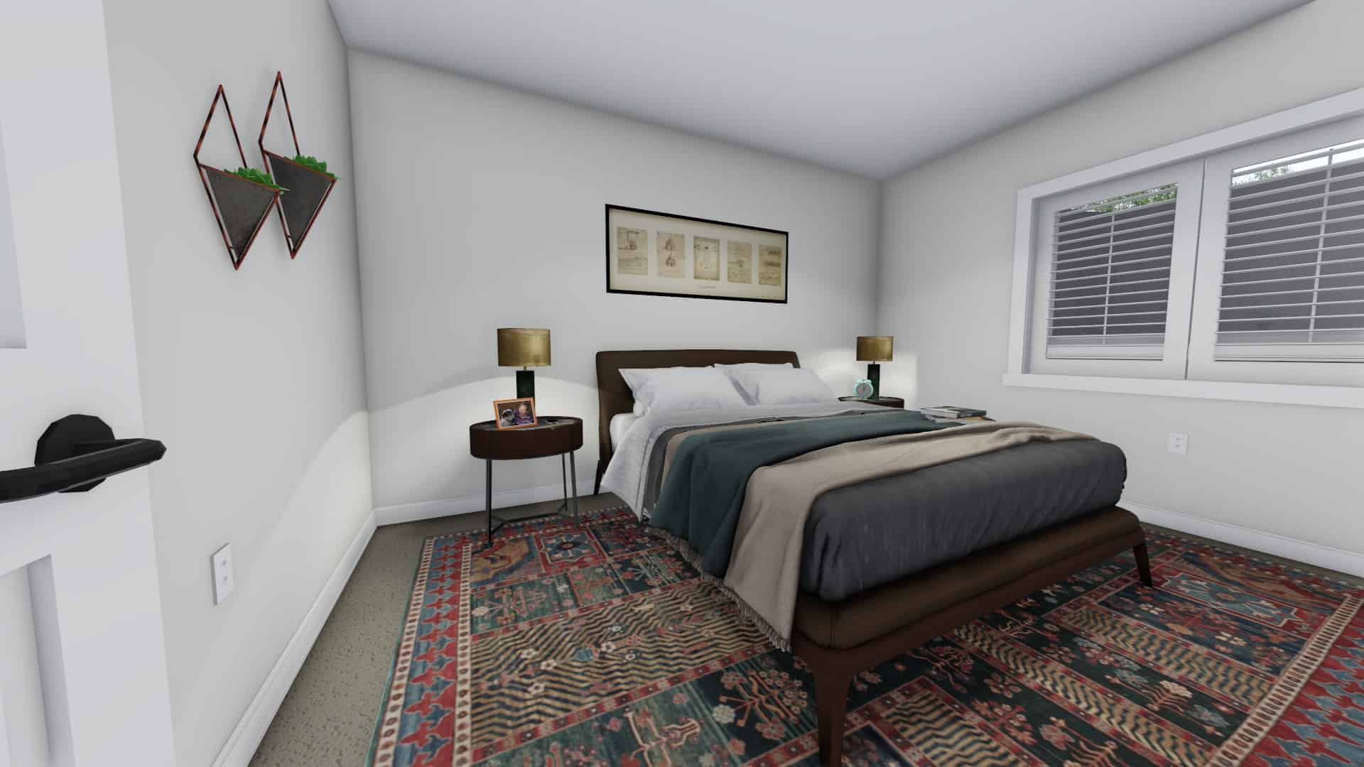 Bedroom of this 7-Bedroom, 1709 Sq Ft Plan - 187-1148