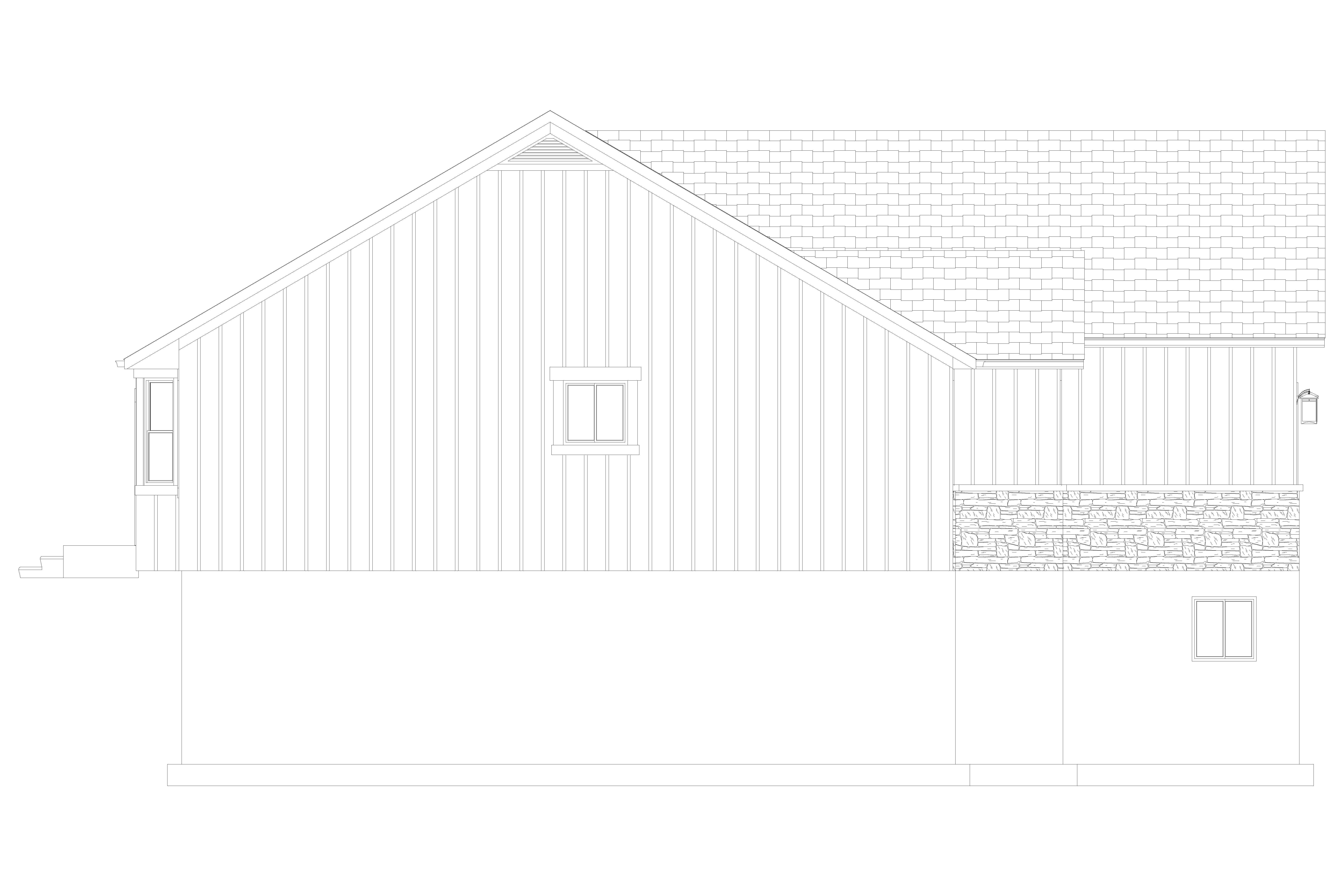 Home Plan Left Elevation of this 7-Bedroom,1709 Sq Ft Plan -187-1148