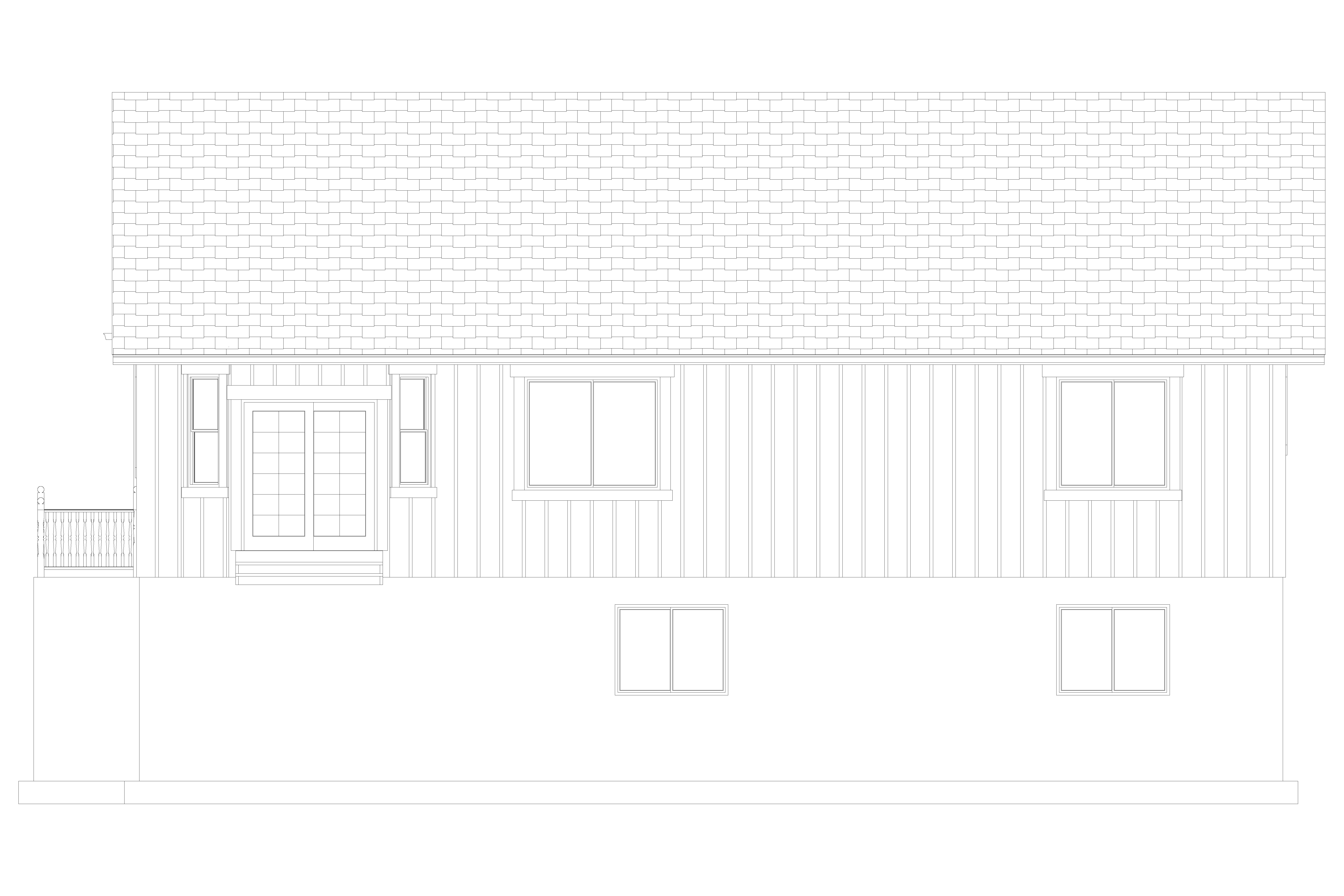 Home Plan Rear Elevation of this 7-Bedroom,1709 Sq Ft Plan -187-1148