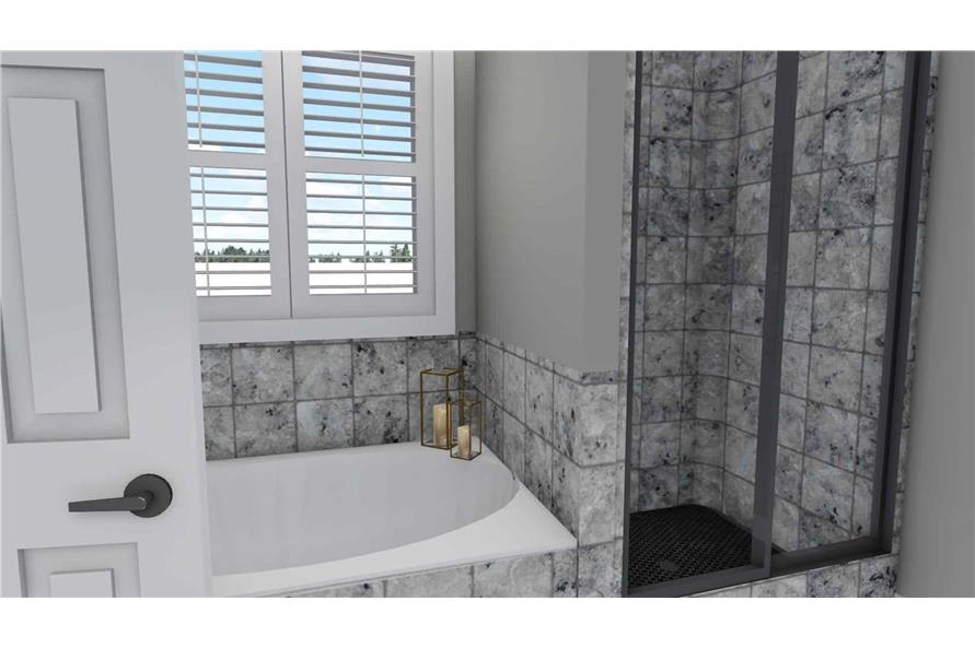 187-1149: Home Plan Rendering-Master Bathroom