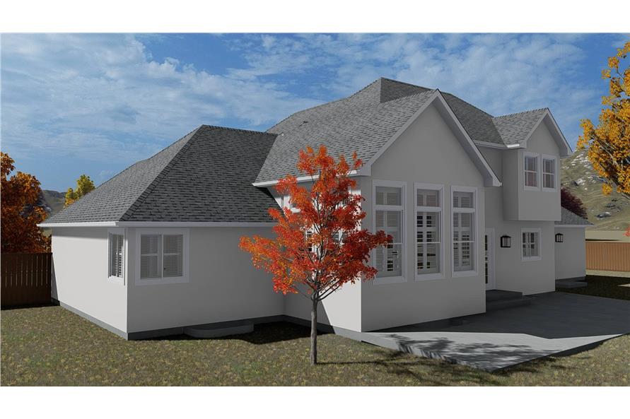 Rear View of this 3-Bedroom,2084 Sq Ft Plan -2084
