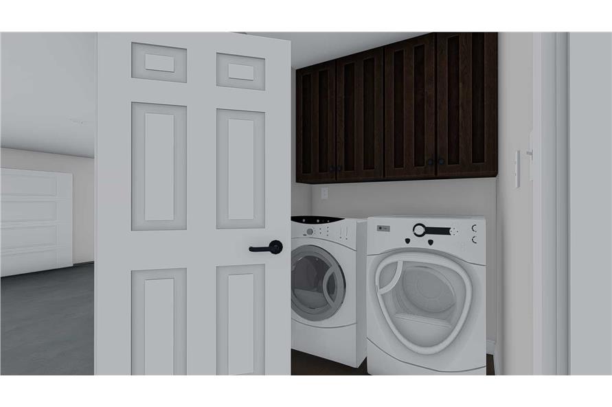 187-1152: Home Plan Rendering-Laundry Room