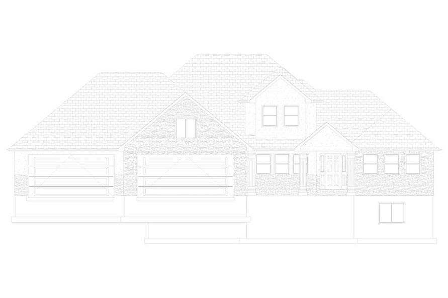 Home Plan Front Elevation of this 3-Bedroom,2084 Sq Ft Plan -187-1152