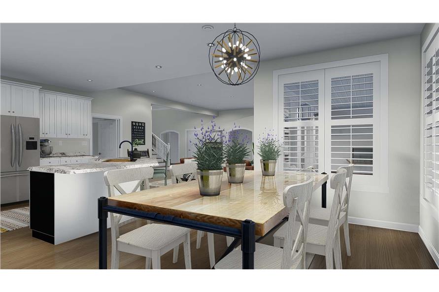 Dining Room of this 3-Bedroom, 2920 Sq Ft Plan - 187-1154