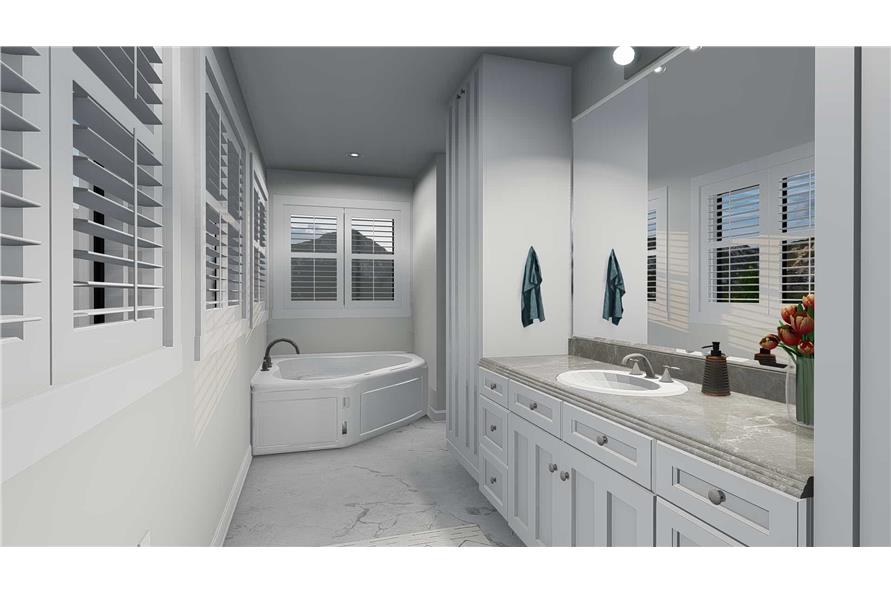 Master Bathroom of this 4-Bedroom, 2898 Sq Ft Plan - 187-1157