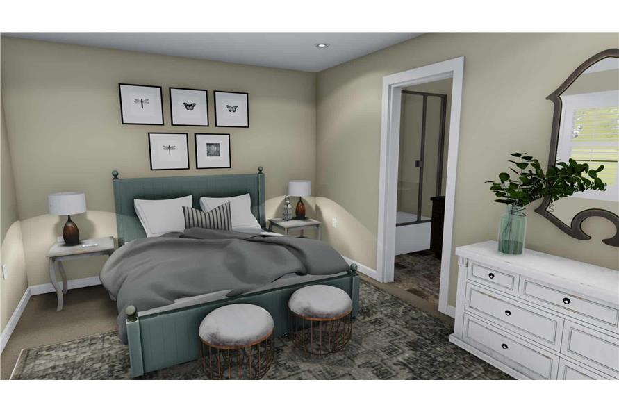 Master Bedroom of this 3-Bedroom,1621 Sq Ft Plan -1621