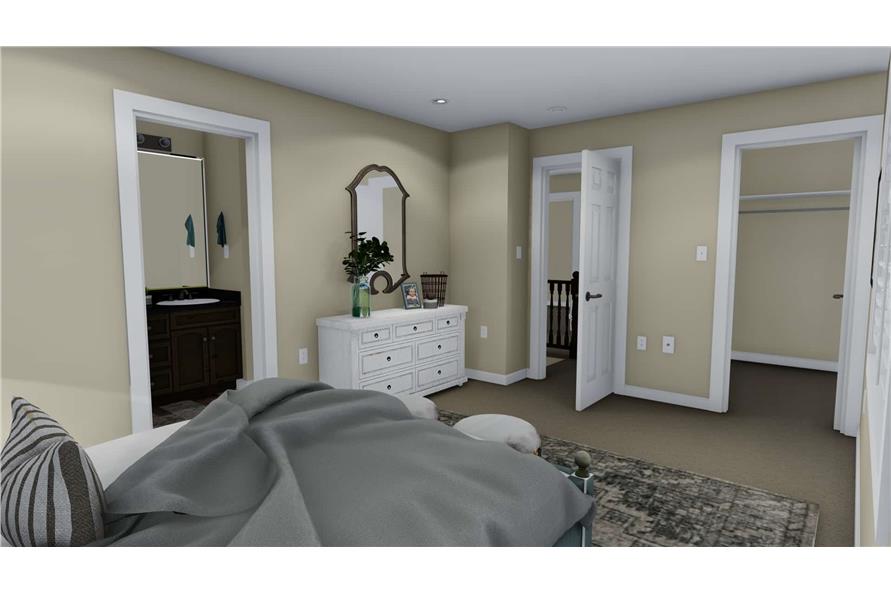 Master Bedroom of this 3-Bedroom,1621 Sq Ft Plan -1621