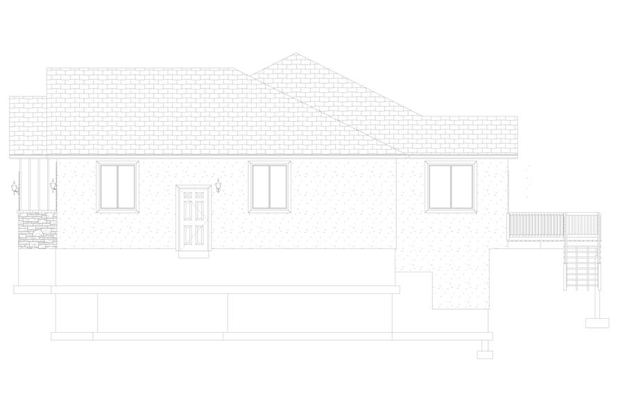 187-1160: Home Plan Right Elevation