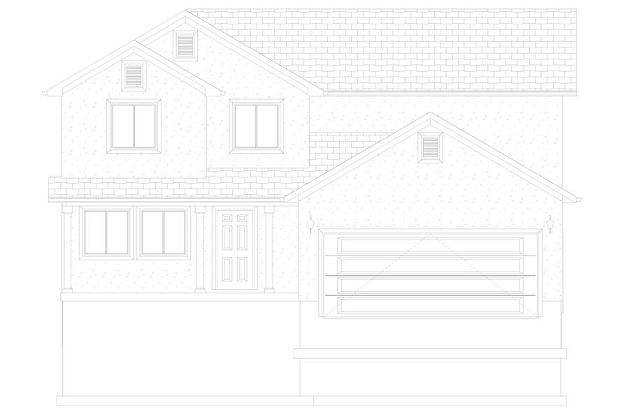 187-1161: Home Plan Front Elevation