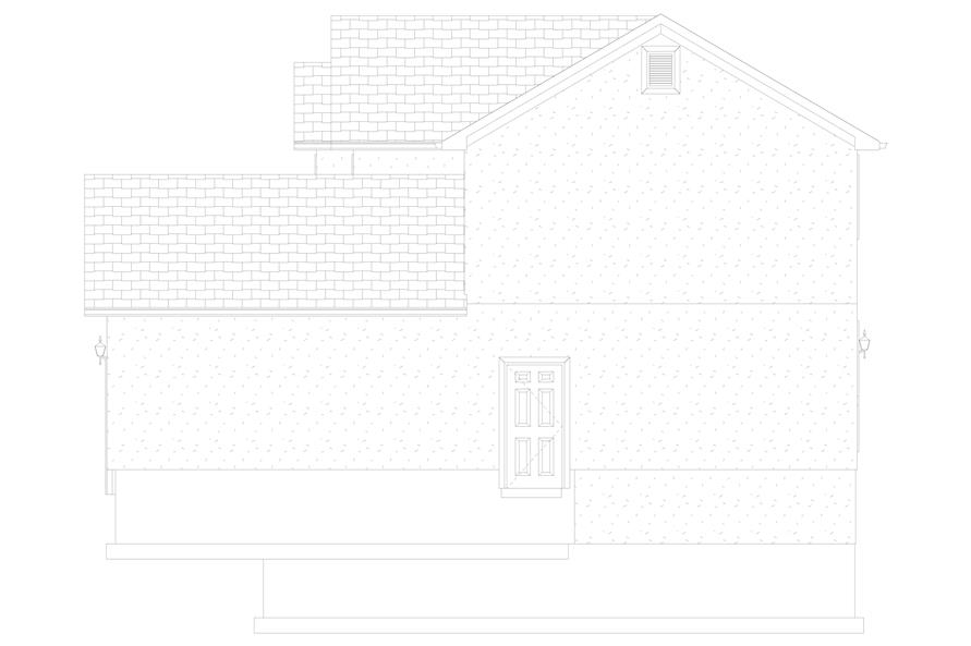 Home Plan Right Elevation of this 3-Bedroom,1827 Sq Ft Plan -187-1161