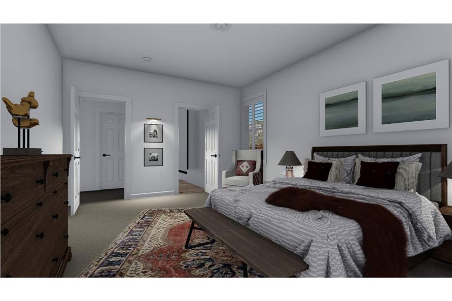 Master Bedroom of this 4-Bedroom, 2710 Sq Ft Plan - 187-1162
