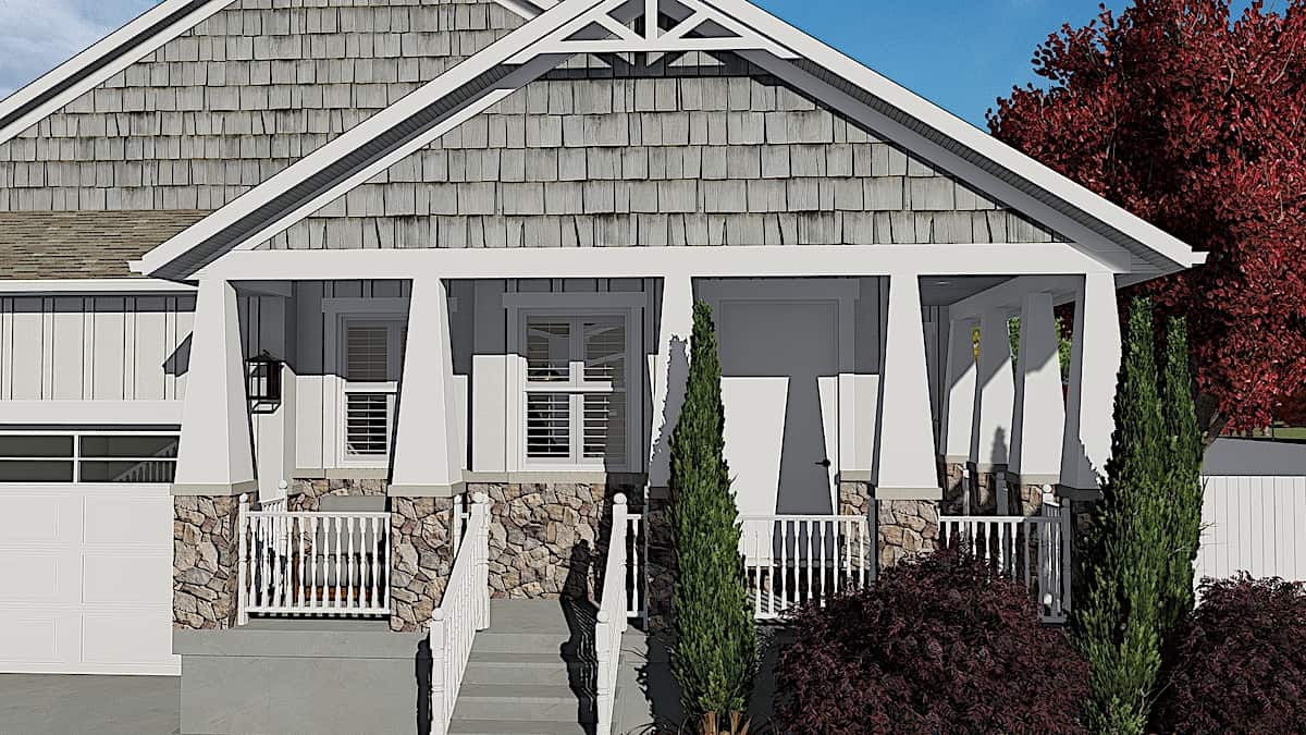 Porch of this 3-Bedroom, 2244 Sq Ft Plan - 187-1163