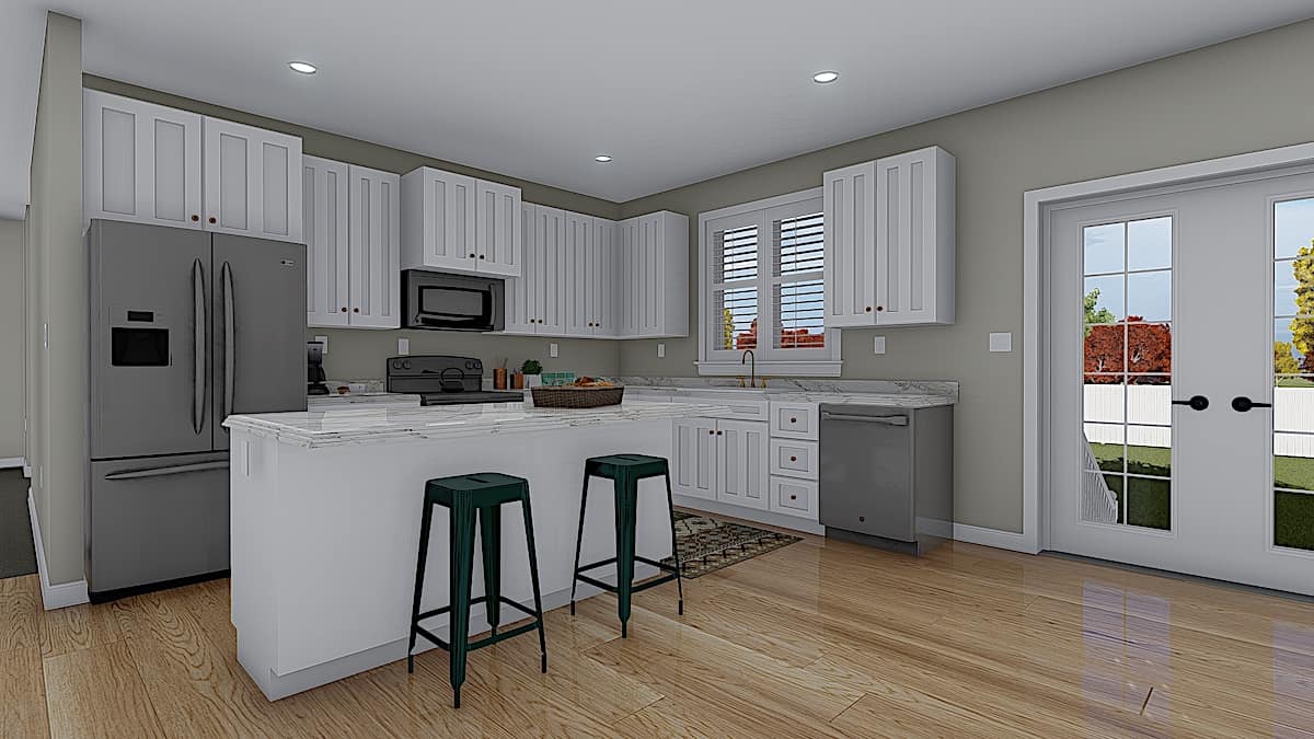 Kitchen of this 3-Bedroom, 2244 Sq Ft Plan - 187-1163