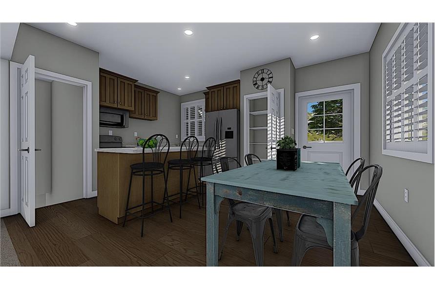 Dining Room of this 2-Bedroom, 1069 Sq Ft Plan - 187-1164