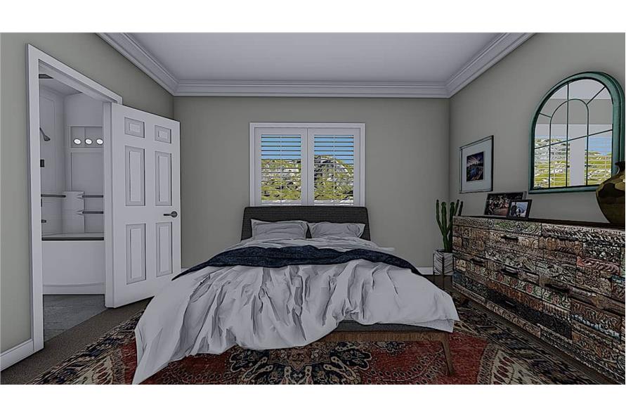 Master Bedroom of this 2-Bedroom, 1069 Sq Ft Plan - 187-1164