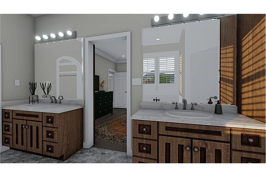 Master Bathroom of this 3-Bedroom,1990 Sq Ft Plan -187-1166