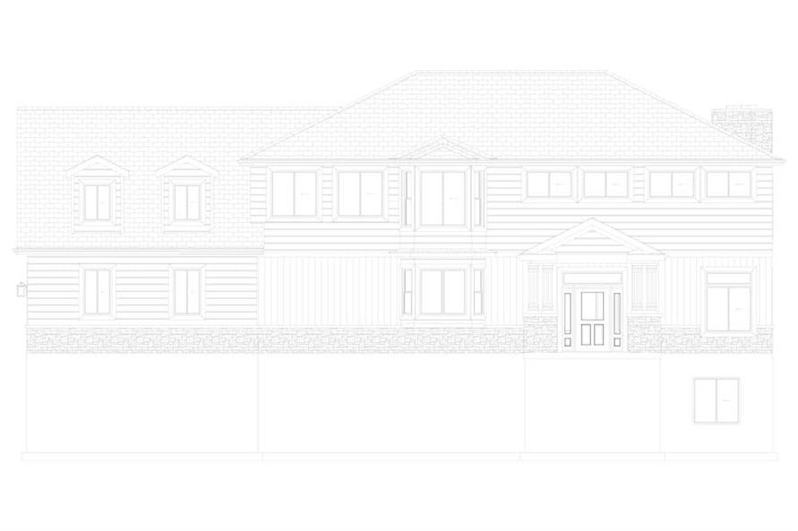Home Plan Front Elevation of this 1-Bedroom,3341 Sq Ft Plan -187-1170