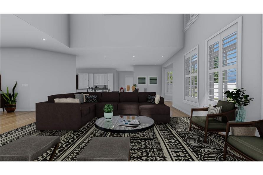Family Room of this 1-Bedroom,3341 Sq Ft Plan -187-1170