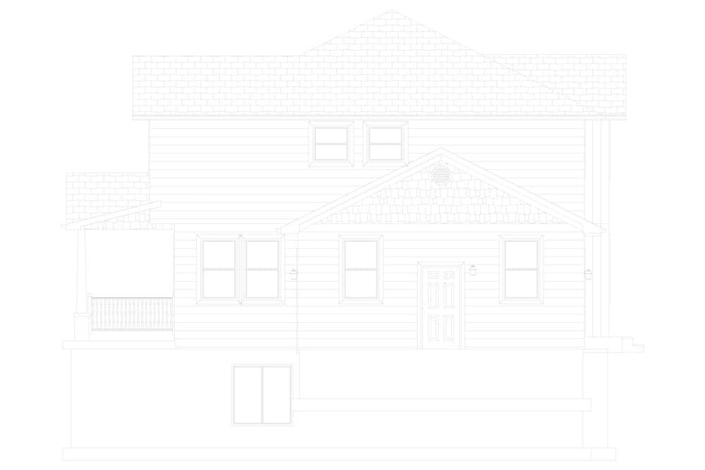 Home Plan Right Elevation of this 4-Bedroom,3223 Sq Ft Plan -187-1171