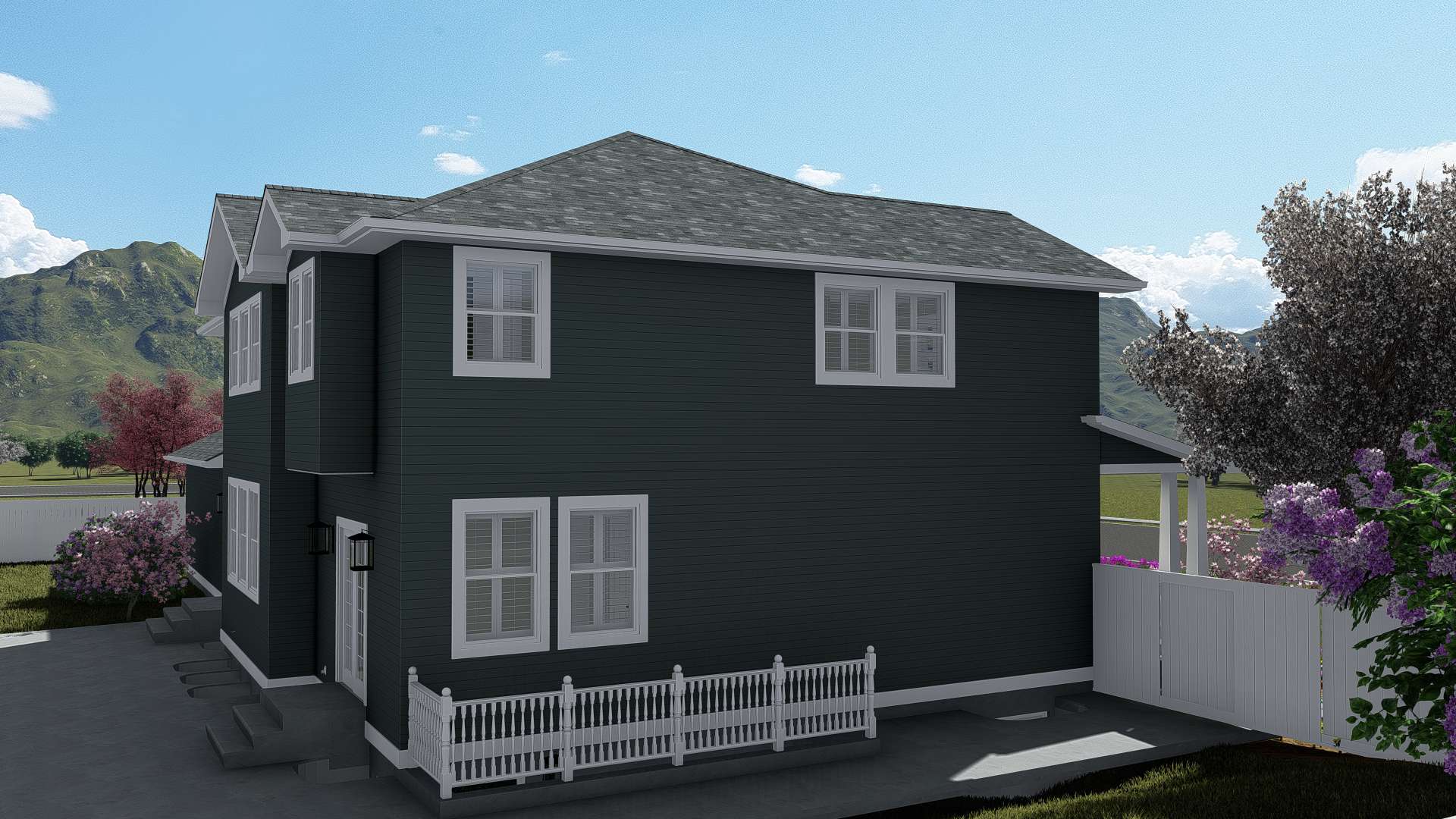 Side View of this 4-Bedroom, 3223 Sq Ft Plan - 187-1171